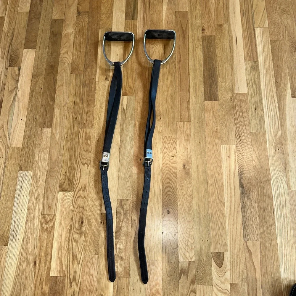 stubbone leather‎ stirr ups